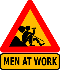 OpenClipart - cybergedeon-men-at-work-text